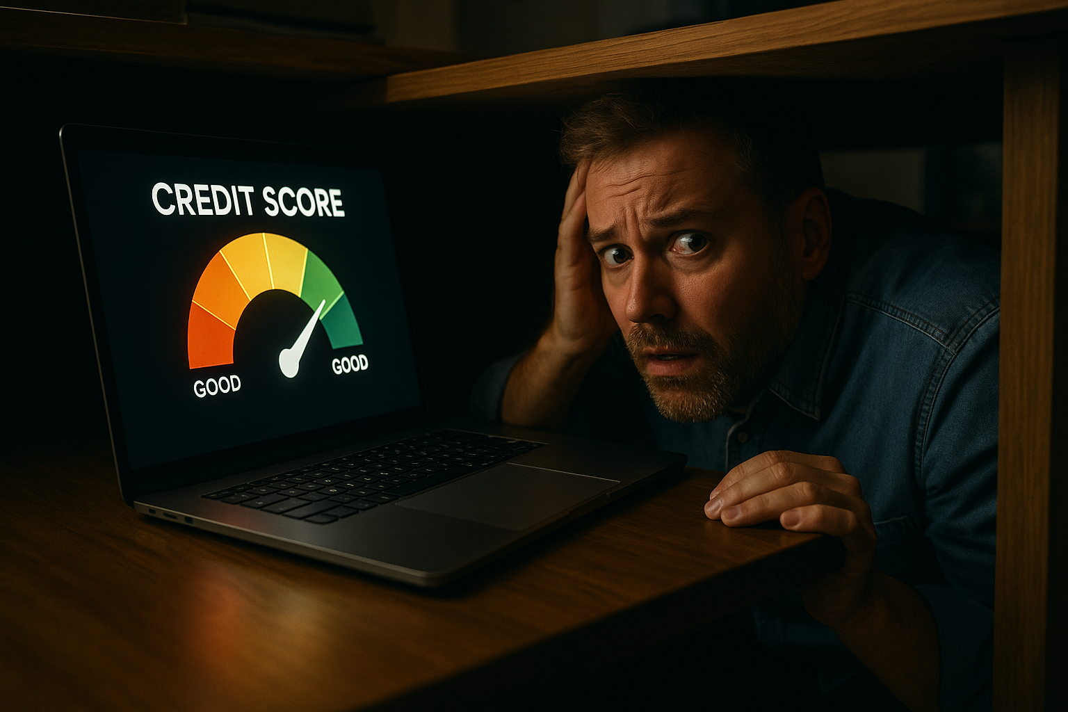 Man afraid to check his credit score