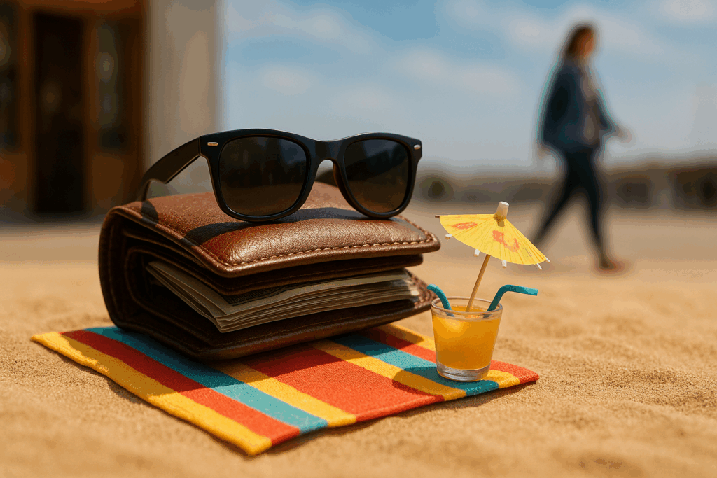wallet on vacation
