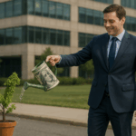 watering money tree