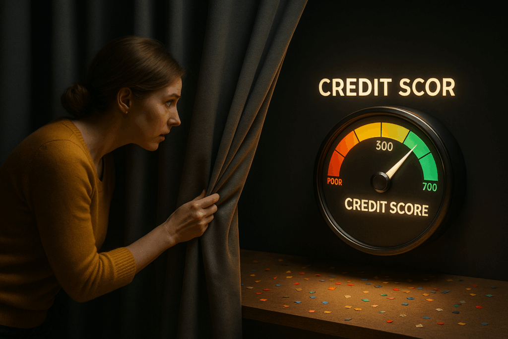 peaking at credit scores